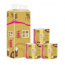 清風（APP）卷紙 原木純品金裝系列 4層加厚140克衛(wèi)生紙巾10卷