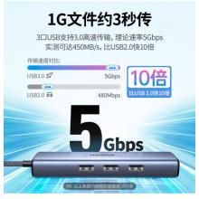 綠聯(lián) Type-C擴展塢拓展塢網(wǎng)線轉(zhuǎn)接頭USB3.0轉(zhuǎn)千兆網(wǎng)卡口分線器轉(zhuǎn)換器雷電3/4通用蘋果MacBook華為聯(lián)想筆記本