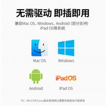 綠聯(lián) Type-C擴展塢 USB-C轉(zhuǎn)HDMI投屏VGA拓展塢網(wǎng)線轉(zhuǎn)接頭3.5音頻通用蘋果MacBook筆記本轉(zhuǎn)換器十一合一帶供電