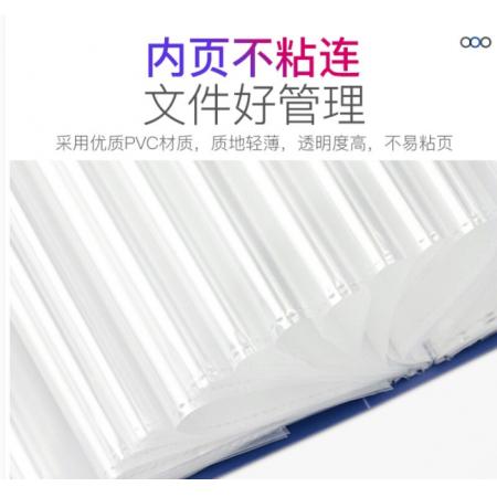 A4 資料冊插頁文件夾60頁 齊心 PF60AK