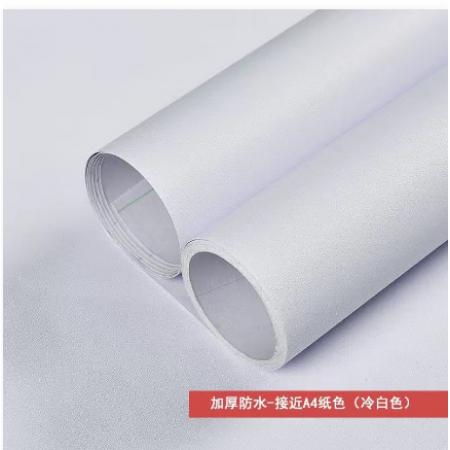 墻紙自粘加厚加寬 50cm*12m長 防水pvc墻翻新貼 純白