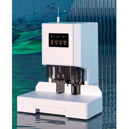得力(deli)50mm自動財務憑證鉚管裝訂機 會計裝訂機文件資料熱熔膠管打孔機33686