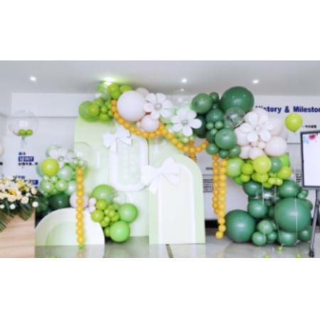 墨綠ins風(fēng)牛油果綠果綠春開學(xué)校幼兒園生日	富居	10寸/18寸