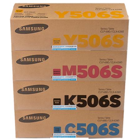 三星（SAMSUNG） CLT-506S墨粉盒 適用于680ND 6260ND/FR Y506S黃色普通(約1500頁(yè))