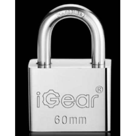 iGear 掛鎖 防水倉(cāng)庫(kù)車廂大門(mén)掛鎖 家用學(xué)校商鋪門(mén)鎖 大防盜防撬鎖 60MM