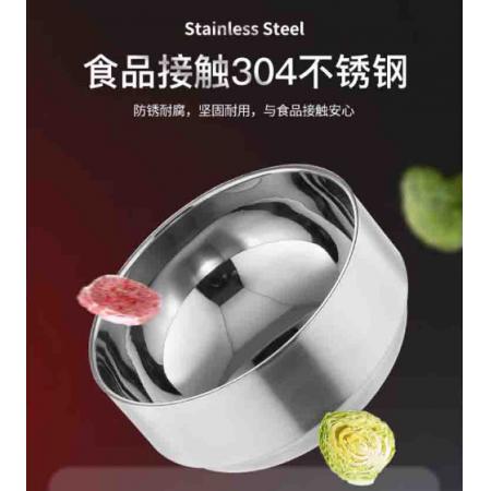  尚菲優(yōu)品（SFYP）304不銹鋼碗 12cm雙層加厚隔熱湯碗飯碗學生碗 耐摔耐用GD12-1