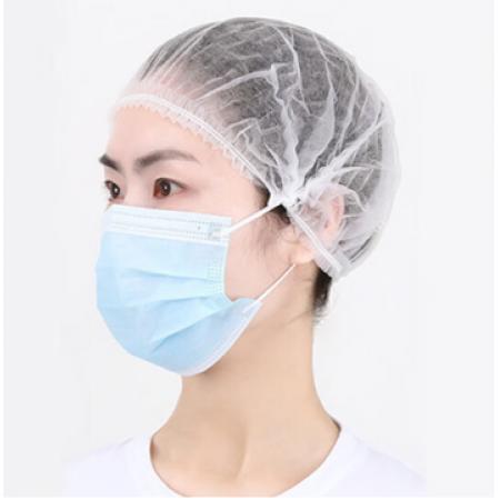 工品星 一次性帽子	白色網(wǎng)狀50個/包
