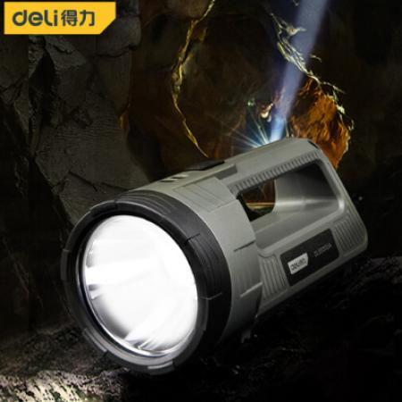 得力（deli） 大功率手提燈強(qiáng)光手電筒遠(yuǎn)射探照燈充電式防水應(yīng)急燈 DL551300A