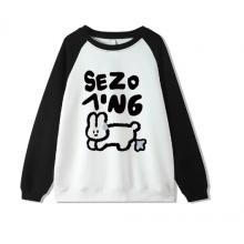 BABIBOY長(zhǎng)袖上衣 黑拼白灰 	XXL