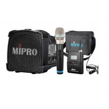 MIPRO咪寶MA-100SBII藍牙音響戶外移動便攜式小型音箱講解喊話擴音器帶話筒一體宣傳講話喇叭插卡可充電 配1手持1領(lǐng)夾+防塵袋（二代）