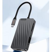聯(lián)想（Lenovo）Type-C擴(kuò)展塢USB-C轉(zhuǎn)HDMI/VGA轉(zhuǎn)接頭USB3.0分線器4K投屏PD充電拓展塢適用小新蘋(píng)果筆記本電腦