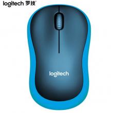 羅技（Logitech）M185鼠標(biāo) 無線鼠標(biāo) 辦公鼠標(biāo) 對(duì)稱鼠標(biāo) 黑色藍(lán)邊  帶無線2.4G接收器
