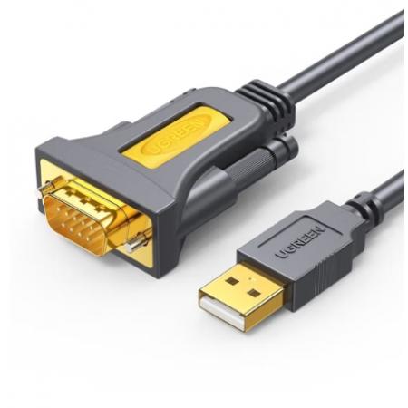 綠聯(lián) 20210 USB轉(zhuǎn)RS232串口線 USB轉(zhuǎn)DB9針公頭轉(zhuǎn)接線