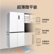 西門子（SIEMENS）十字星系列497升超薄微平嵌冰箱雙開門四開門十字四門嵌入式近60cm凈味變溫儲(chǔ)鮮白色KC502081EC