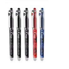 百樂(lè)（PILOT）BL-P500中性筆0.5mm順滑針嘴水筆財(cái)務(wù)用3黑色 1藍(lán)1紅5支混裝