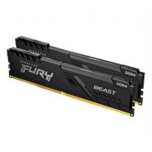 金士頓 (Kingston) FURY 32GB(16G×2)套裝 DDR4 3200 臺(tái)式機(jī)內(nèi)存條 Beast野獸系列 駭客神條