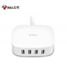公牛（BULL） 魔方USB 插座/新國(guó)標(biāo)插線板/插排/排插 【4USB口充電盒 全長(zhǎng)1.5米】GN-U2000