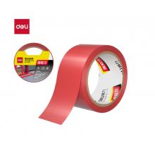 得力(deli)紅色安全警示膠帶 警戒劃線危險標(biāo)識膠帶定位 48mm*33m 1卷兒L300