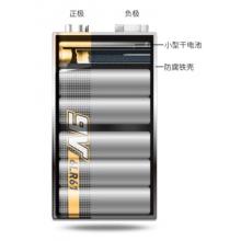 南孚9V堿性電池1粒裝 9v 適用于遙控玩具/煙霧報警器/無線麥克風/萬用表/話筒/遙控器等 6LR61