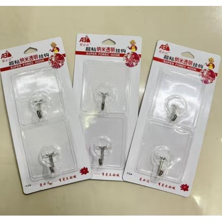 粘鉤	愛必達(dá)透明2個裝