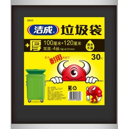 黑色垃圾袋 潔成 大袋100*110