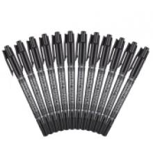 晨光 M&G 小雙頭記號筆 MG-2130 細頭2.0mm 極細頭0.5mm (黑色) 12支/盒