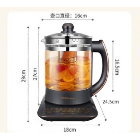 榮事達（Royalstar）養(yǎng)生壺煮茶器燒水壺電熱水壺2L大容量家用辦公保溫316不銹鋼恒溫玻璃花茶壺YSH2018濾網