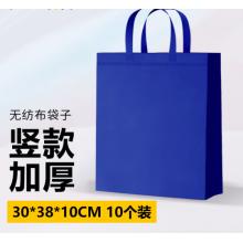 環(huán)保袋	藍色定制logo（寬30 ，高40，側(cè)10cc）
