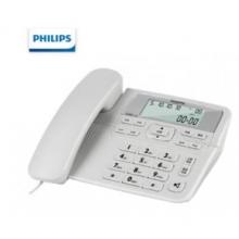 飛利浦(PHILIPS）  電話機(jī)座機(jī)   固定電話 辦公家用 來電顯示 雙接口 免電池 CORD118灰色
